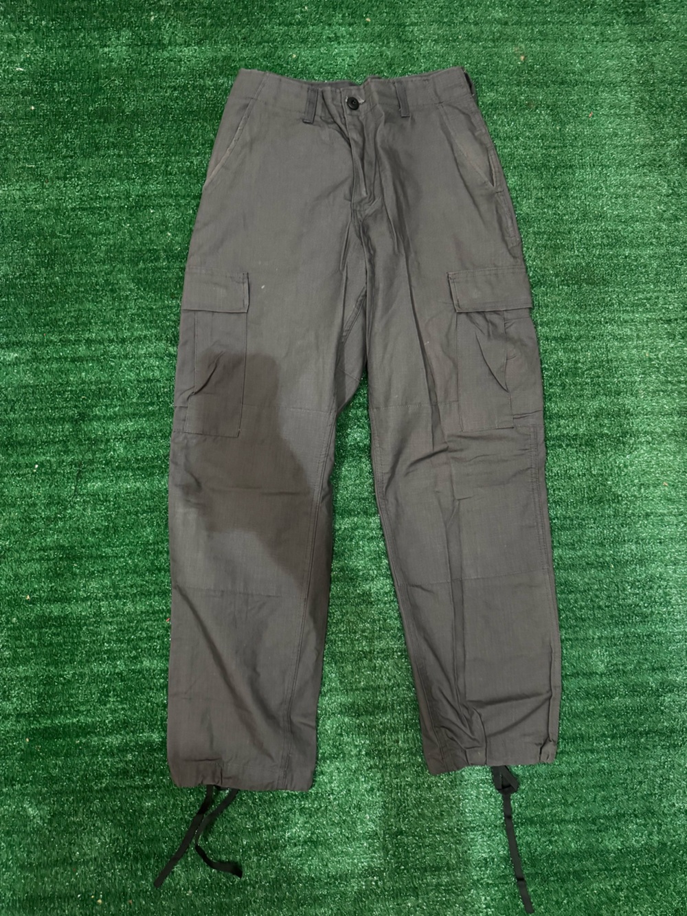 Combat Trousers Men Grey Cargo Military Tactical Pants Sz Small USA CAMO Dist